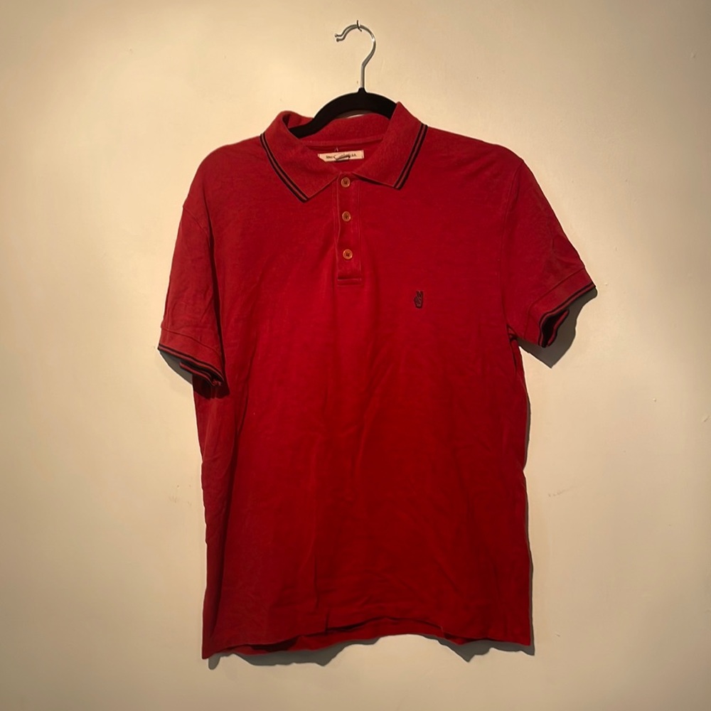 John Varbatos Peace Sign Polo